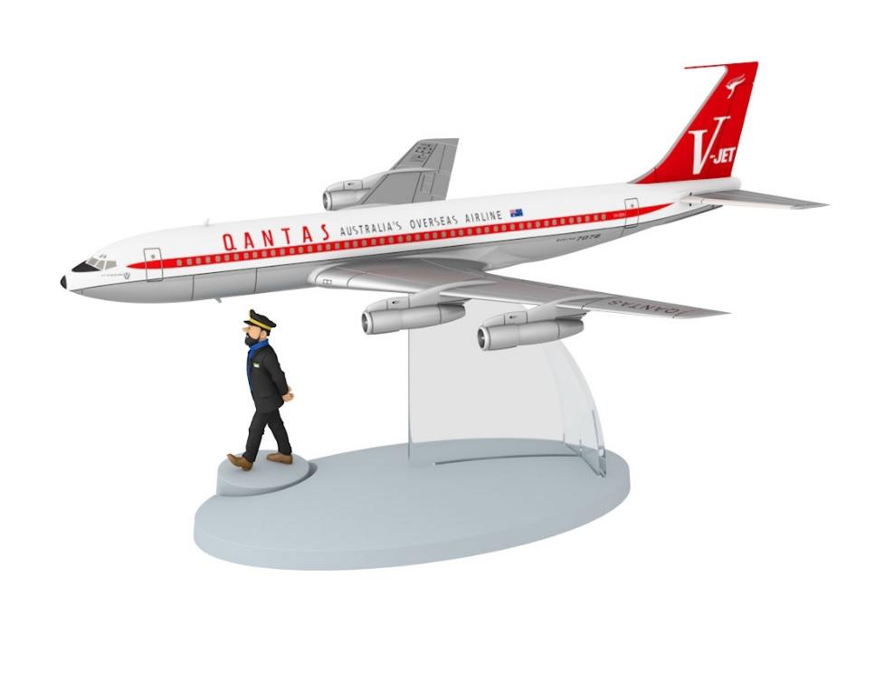 Figura Coleccion Tintin: Avion Qantas Australia Vuelo 714 para Sydney (2014) (ref. #29535)