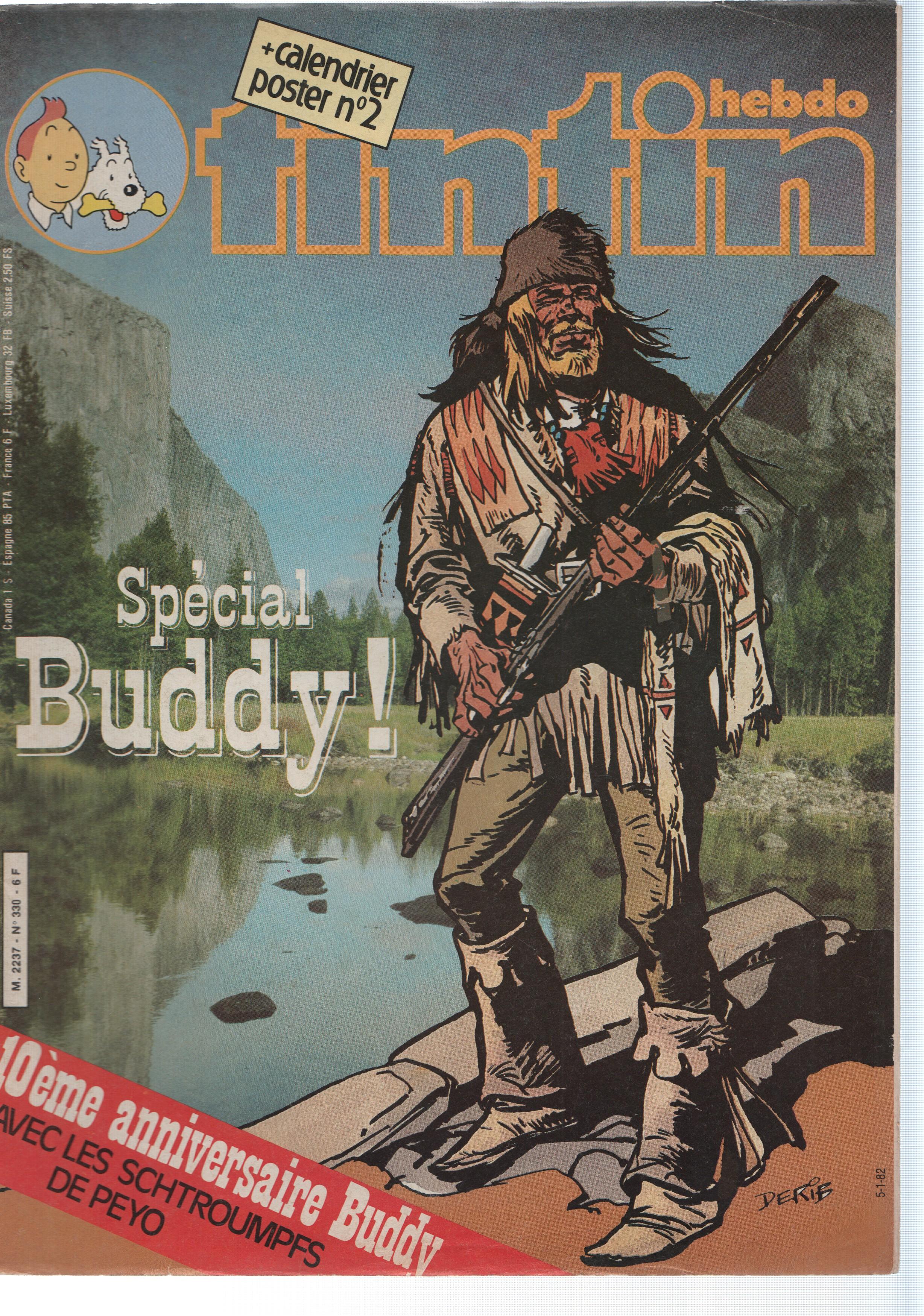 L,Hebdomadaire TINTIN, Numero 0330, 31-12-81: SPECIAL BUDDY, 10eme anniversaire Buddy