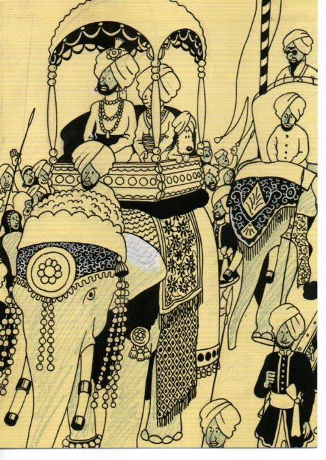 Postal Tintin: Les cigares du Pharaon ( los cigarros del faraon ) 1934