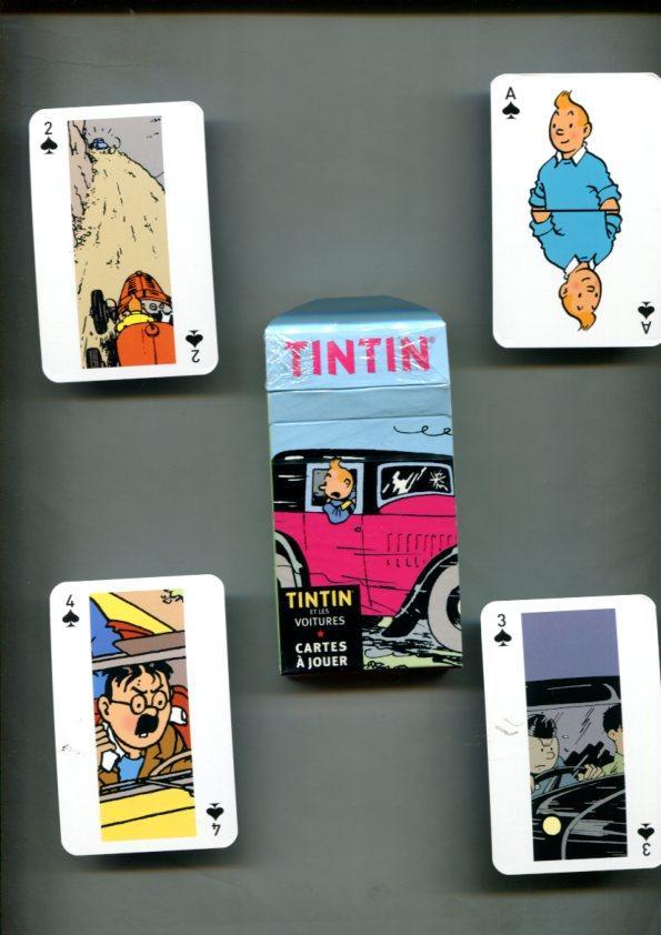 Cartes a Jouer: Tintin et les voitures