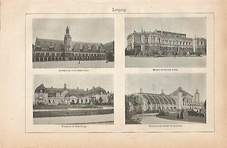 LAMINA ESPASA 9124: Edificios de Leipzig