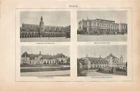 LAMINA ESPASA 9124: Edificios de Leipzig