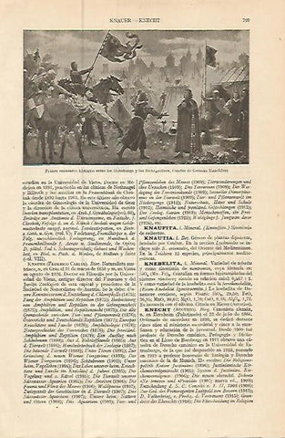 LAMINA ESPASA 9276: Primer encuentro entre los Habsburgo y los Hohenzollern cuadro de Knackfuss