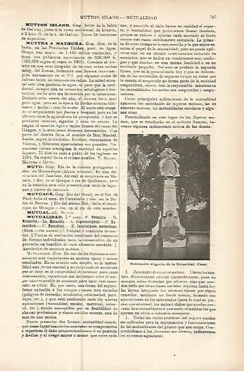 LAMINA ESPASA 10671: Monumento de la Mutualidad en Caen