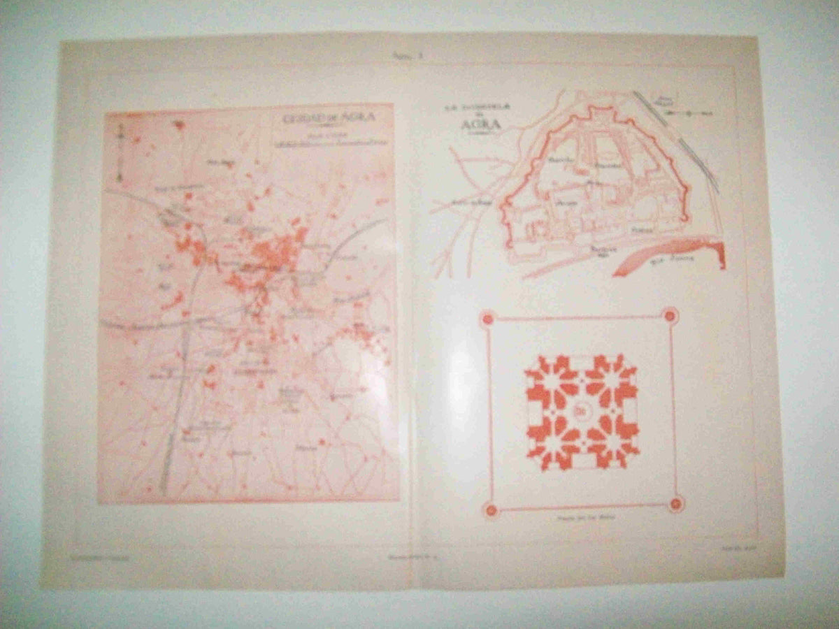 LAMINA ESPASA 12622: Plano de Agra India