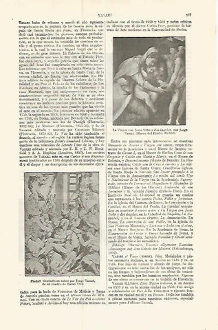 LAMINA ESPASA 17337: La Virgen con el Niño y Piedad de Vasari