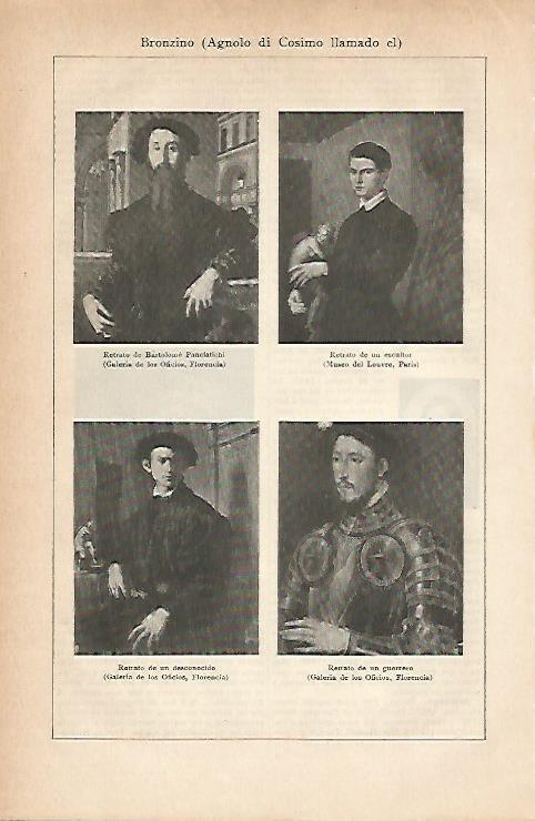 LAMINA ESPASA 11619: Retratos hechos por Bronzino