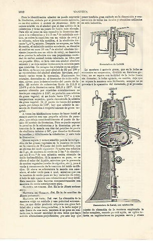 LAMINA ESPASA 18654: Desnatadora de Lefeldt y de Laval