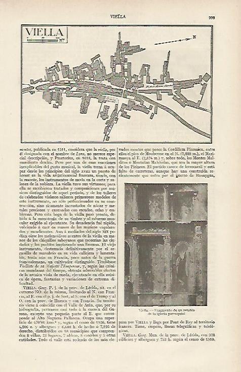 LAMINA DE ESPASA 275: Plano de Viella