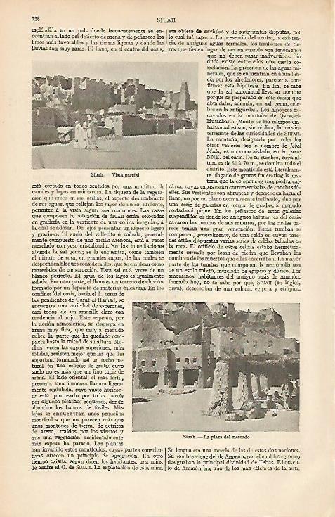 LAMINA ESPASA 2650: Vistas de Siuah Egipto