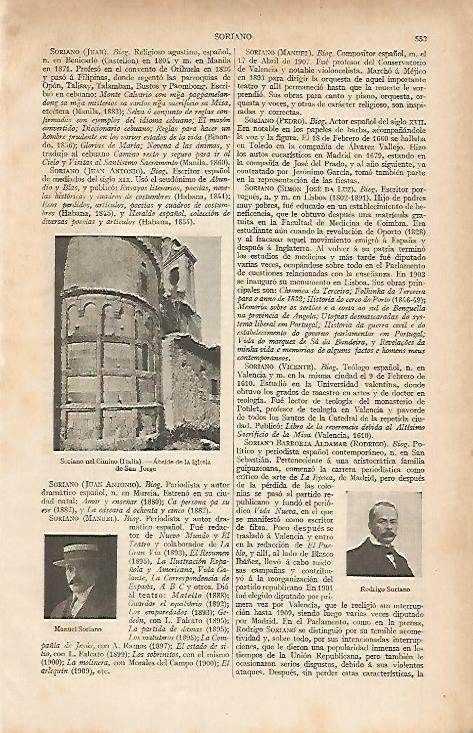 LAMINA ESPASA 7468: Iglesia de San Jorge en Soriano nel Cimino Italia