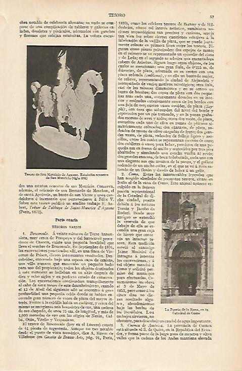 LAMINA ESPASA 8297: Puerta de Rana de la Catedral de Como Italia