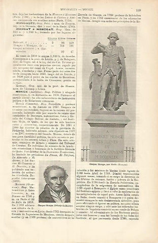 LAMINA ESPASA 8540: Gaspar Monge