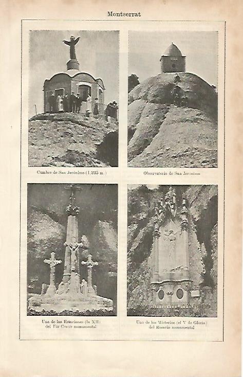 LAMINA ESPASA 8717: Imagenes de Montserrat Barcelona