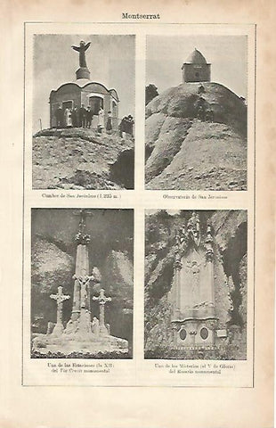 LAMINA ESPASA 8717: Imagenes de Montserrat Barcelona