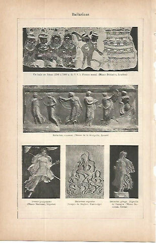 LAMINA ESPASA 9685: Bailarinas de Egipto Roma y Grecia 