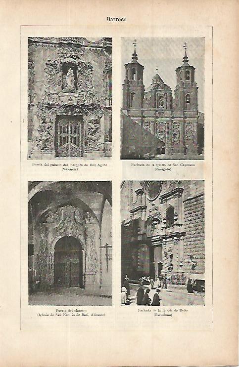 LAMINA ESPASA 9795: Muestras de arquitectura del Barroco