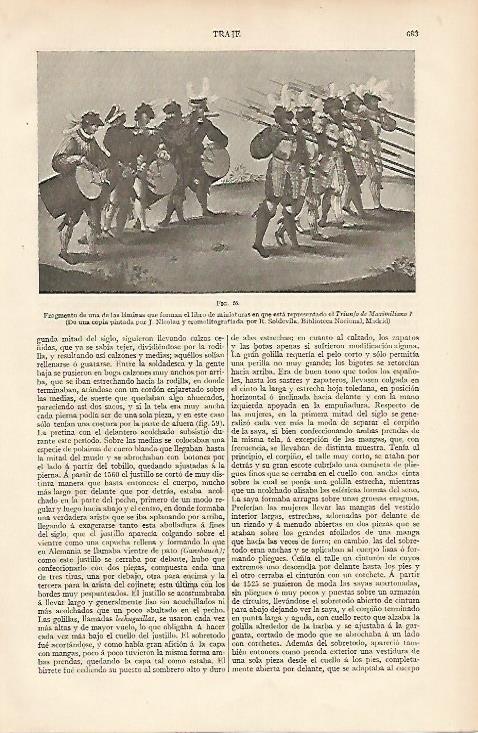 LAMINA ESPASA 11055: Detalle del El Triunfo de Maximiliano I