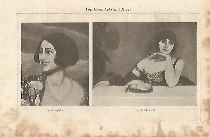 LAMINA ESPASA 11303: Mocita andaluza y Lucy la del cabaret por Fernandez Ardavin