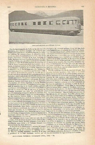 LAMINA ESPASA 826: Autocarril de Italia