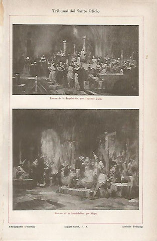 LAMINA ESPASA 861: Tribunal del Santo Oficio