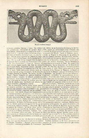 LAMINA ESPASA 8802: Mosaico mexicano antiguo