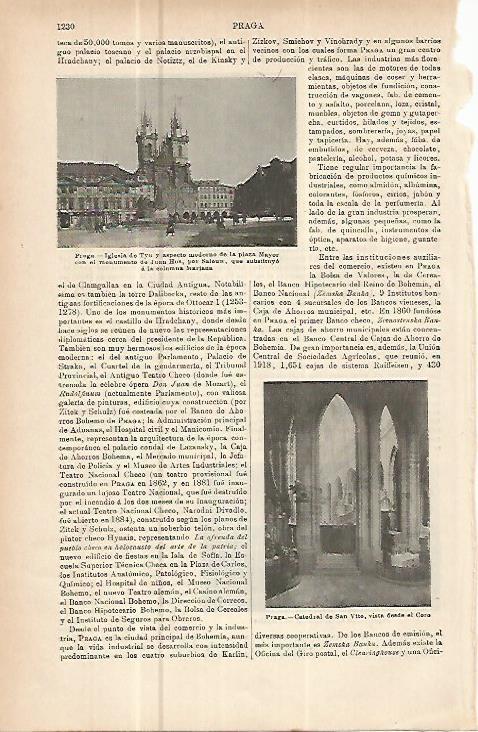 LAMINA ESPASA 10643: Iglesia de Tyn en Praga