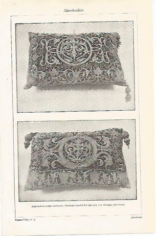 LAMINA ESPASA 11259: Almohadones estilo plateresco
