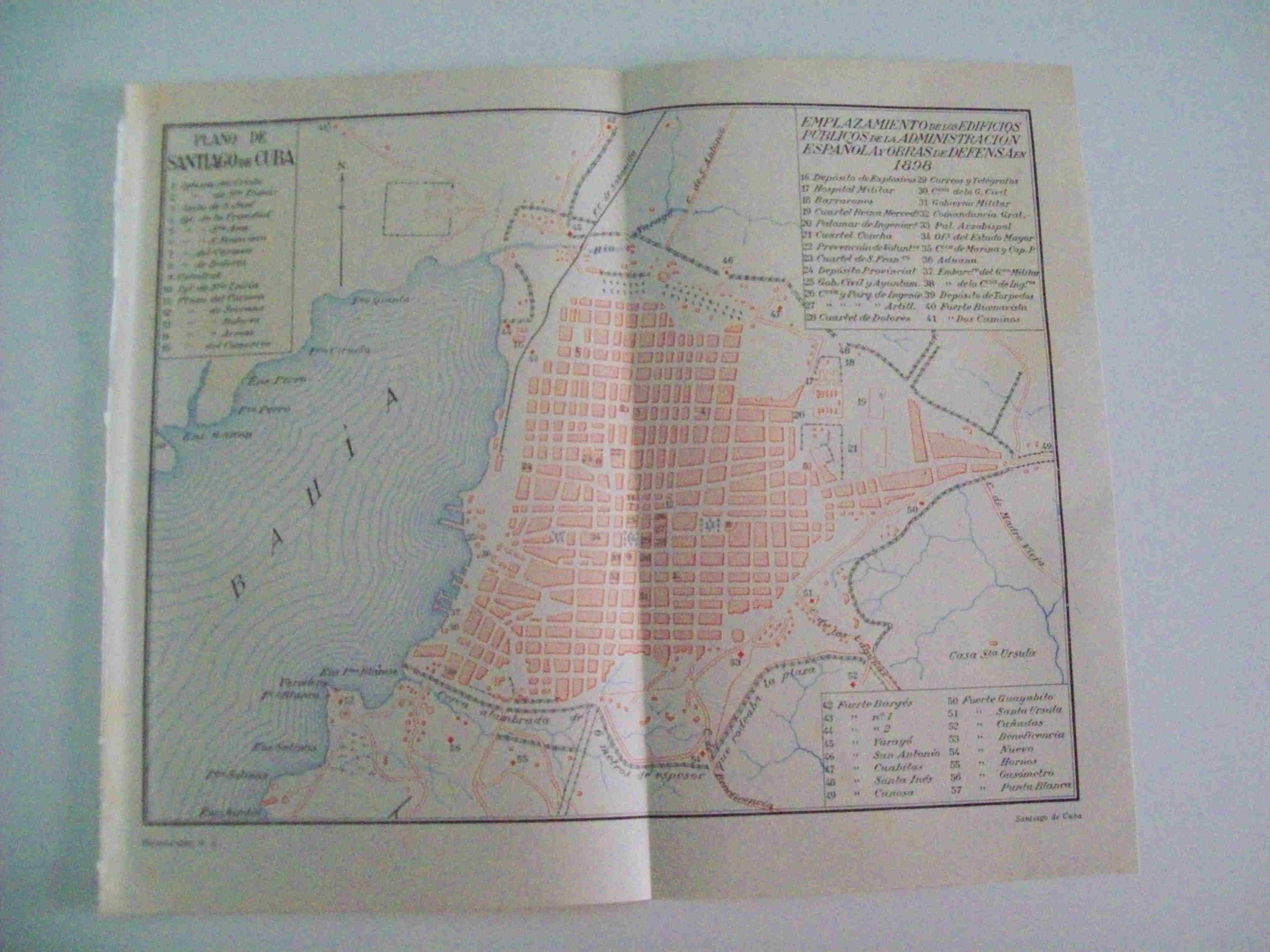 LAMINA ESPASA 12273: Plano de Santiago de Cuba