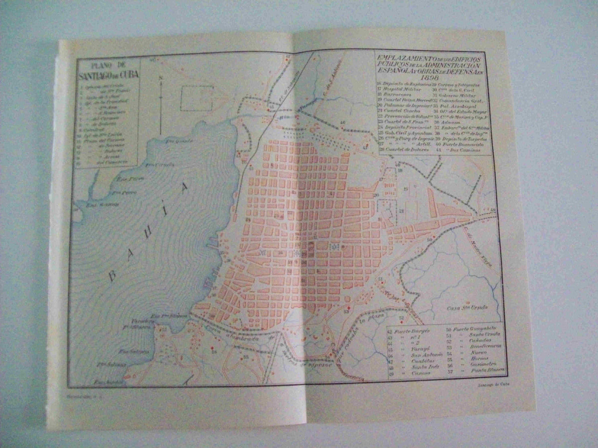 LAMINA ESPASA 12273: Plano de Santiago de Cuba