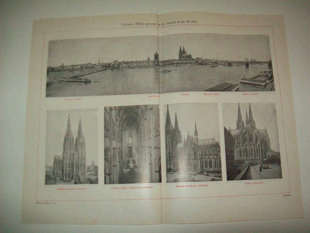 LAMINA ESPASA Alemania 13949: Vista general de Colonia Alemania