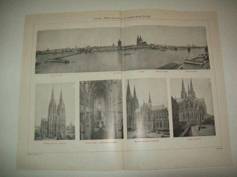 LAMINA ESPASA Alemania 13949: Vista general de Colonia Alemania