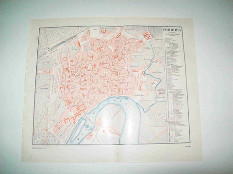 LAMINA ESPASA 14950: Plano de la ciudad de Cordoba