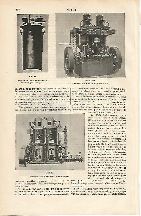 LAMINA ESPASA 8844: Motor Dan de dos cilindros
