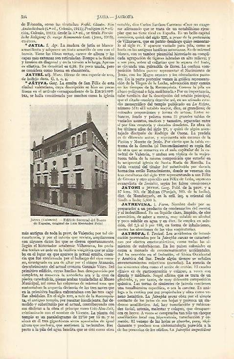 LAMINA ESPASA 9241: Banco de España en Jativa Valencia