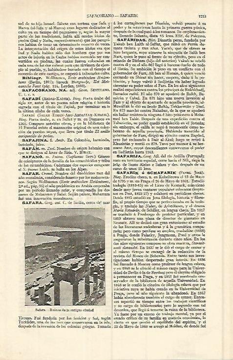 LAMINA ESPASA 17137: Ruinas de Safara Sicilia