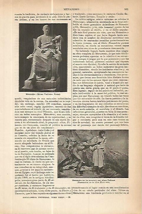 LAMINA ESPASA 17776: Menandro 