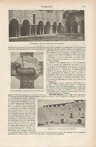 LAMINA DE ESPASA 259: Vistas de Villabeertran