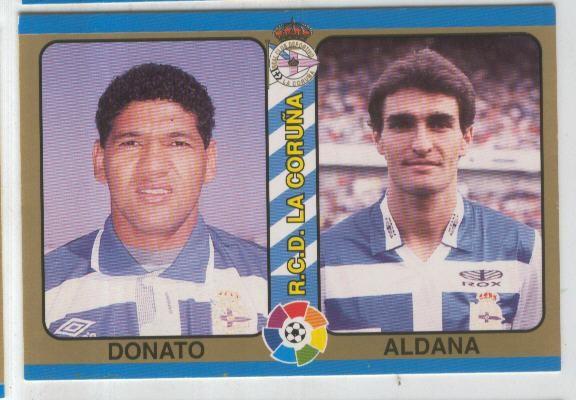 Cromos: Futbol Total Liga 95: R.C.D.La Coruña numero 014: Donato y Aldana