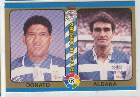 Cromos: Futbol Total Liga 95: R.C.D.La Coruña numero 014: Donato y Aldana