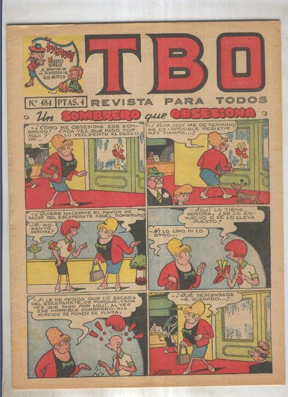 TBO numero 484: Un sombrero que obsesiona (Urda), (numerado 2 en trasera)