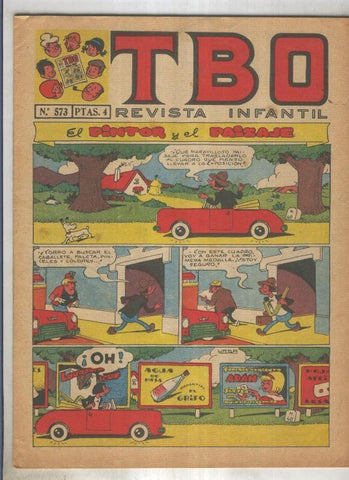 TBO numero 573: El pintor y el paisaje (Urda), (numerado 3 en trasera)