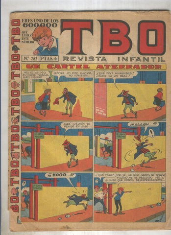 TBO numero 752: Un cartel aterrador (Coll), (numerado 2 en trasera)