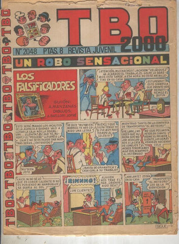 TBO 2000 numero 2048: Los falsificadores (Batllori) (numerado 4 en trasera)