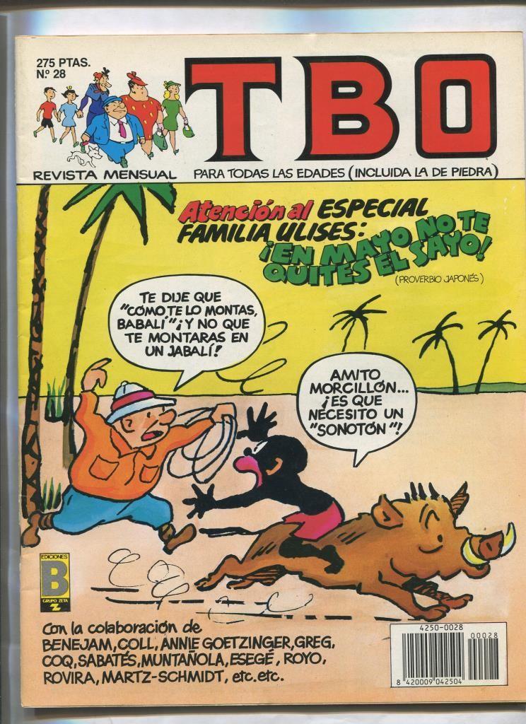 TBO de Ediciones B numero 028: cubierta de Benejam con Morcillon y Babali