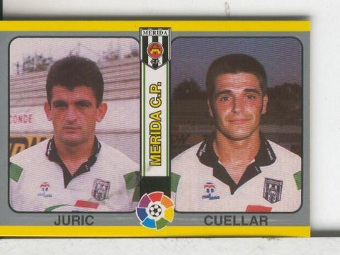 Cromos: Futbol Total Liga 95: Merida: Juric y Cuellar