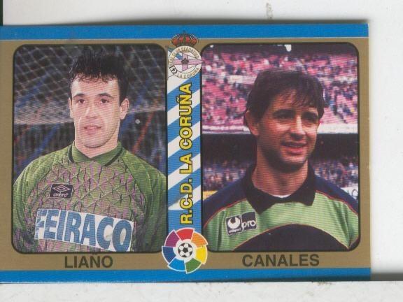 Cromos: Futbol Total Liga 95: Deportivo Coruña: Liaño y Canales