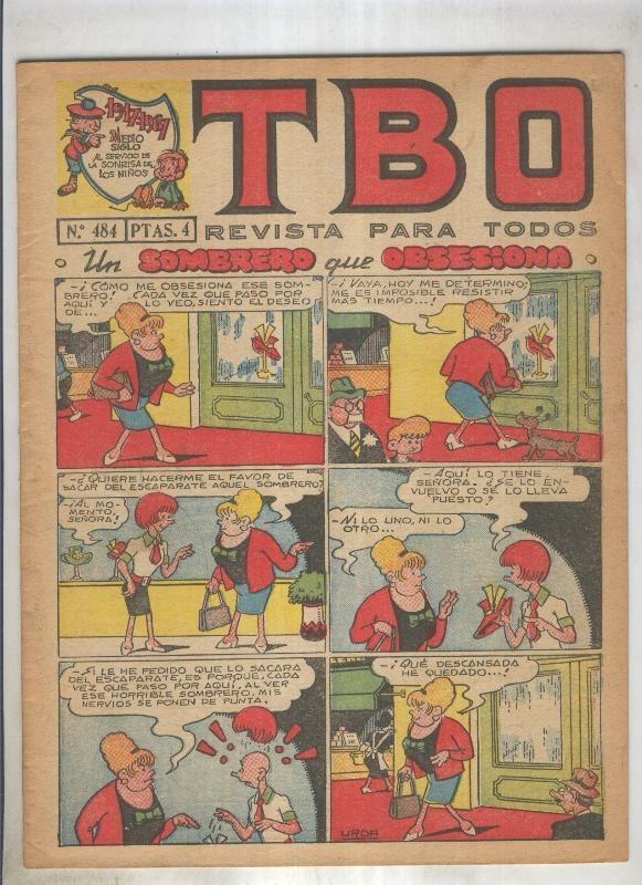 TBO numero 484: Un sombrero que obsesiona (Urda), (numerado 1 en trasera)