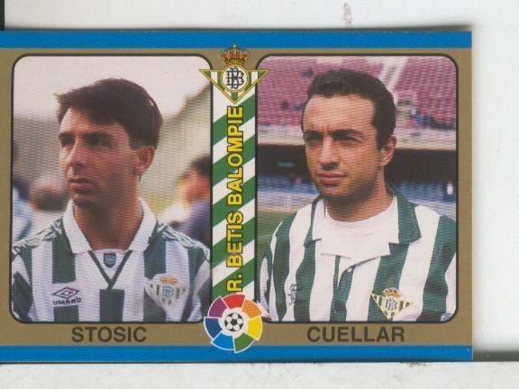 Cromos: Futbol Total Liga 95: Betis: Stosic y Cuellar