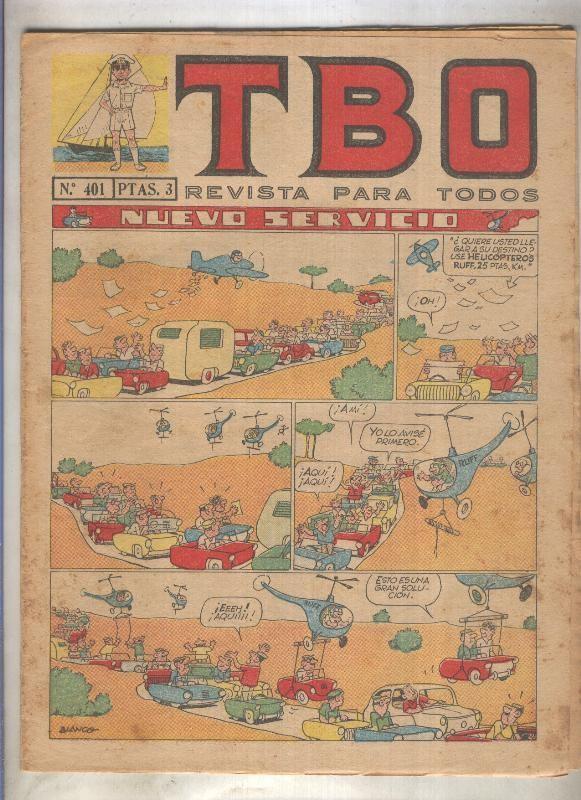 TBO numero 401: Nuevo servicio (Blanco), (numerado 2 en trasera)